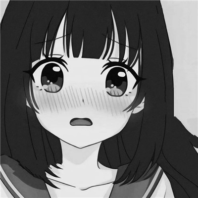 ins黑白动漫女头