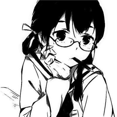 ins黑白动漫女头