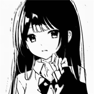 ins黑白动漫女头