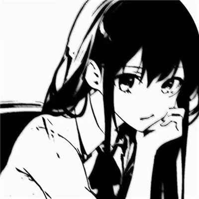 ins黑白动漫女头