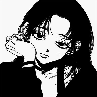 ins黑白动漫女头