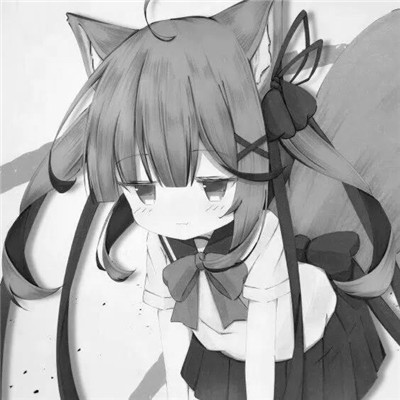 ins黑白动漫女头