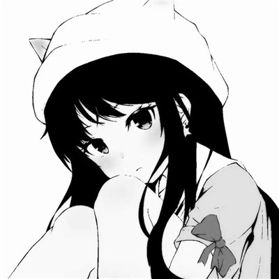 ins黑白动漫女头