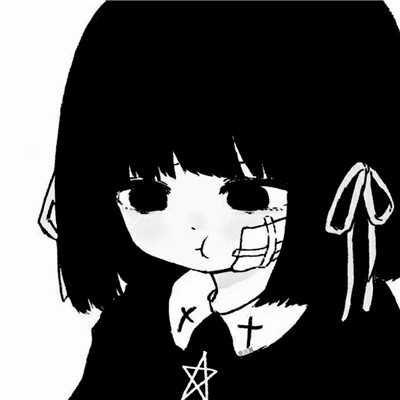 ins黑白动漫女头