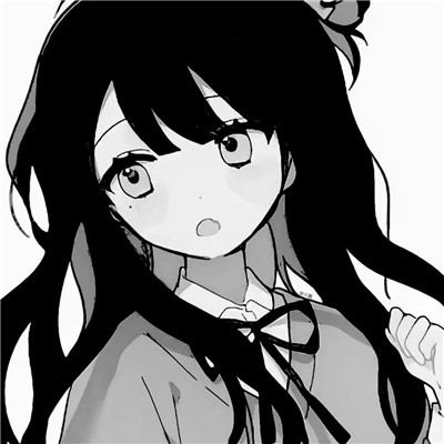 ins黑白动漫女头