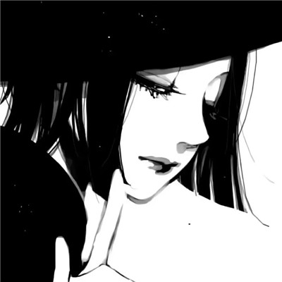 ins黑白动漫女头
