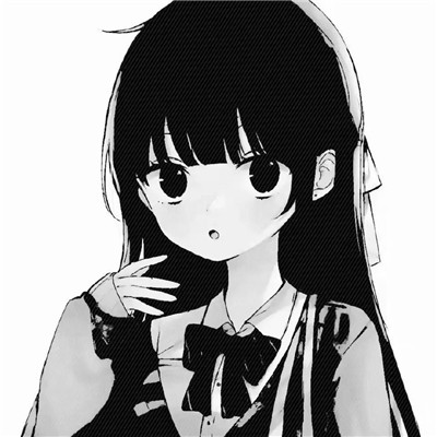 ins黑白动漫女头