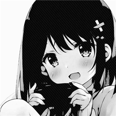 ins黑白动漫女头