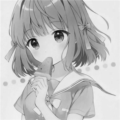 ins黑白动漫女头