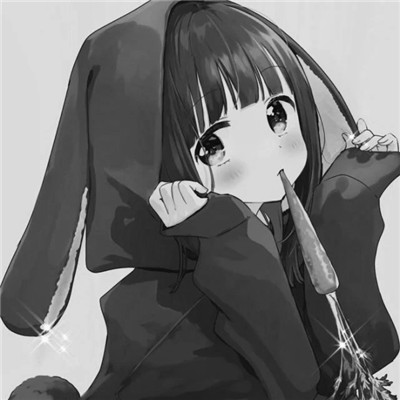 ins黑白动漫女头