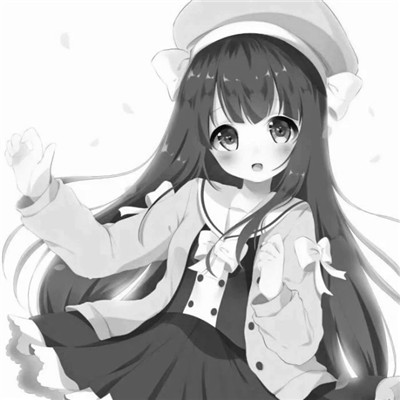 ins黑白动漫女头