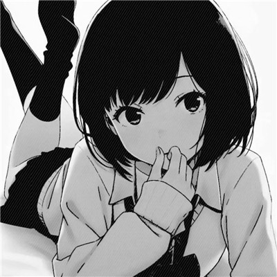 ins黑白动漫女头
