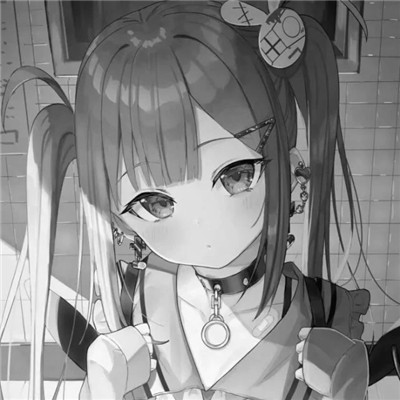 ins黑白动漫女头