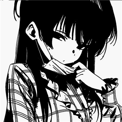 ins黑白动漫女头