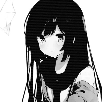 ins黑白动漫女头