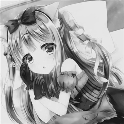 ins黑白动漫女头