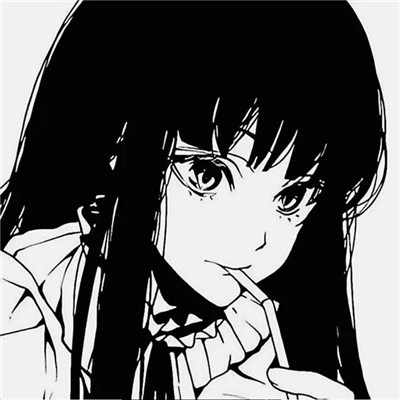 ins黑白动漫女头
