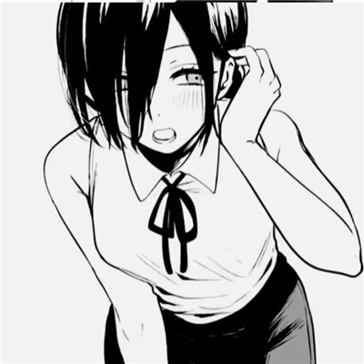 ins黑白动漫女头