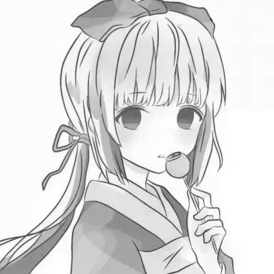 ins黑白动漫女头
