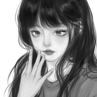 ins黑白动漫女头