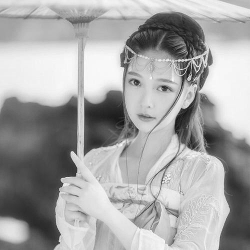 女生黑白头像图片200张