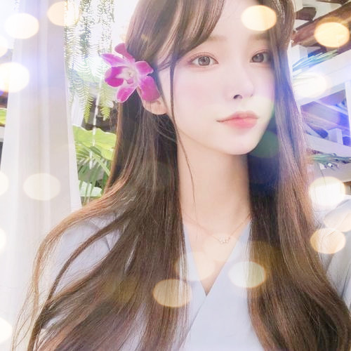 女生头像真人夜景特效图片