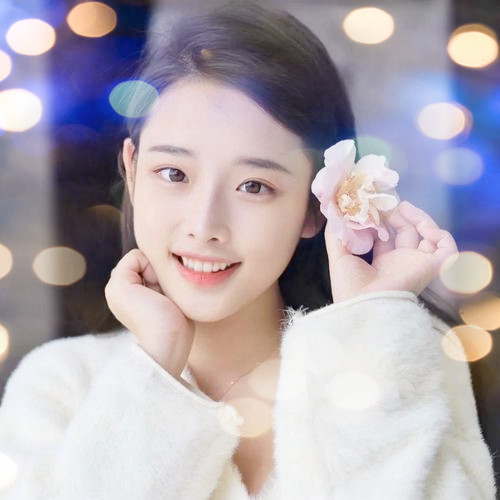 女生头像真人夜景特效图片