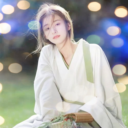 女生头像真人夜景特效图片
