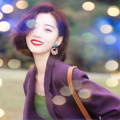 女生头像真人夜景特效图片