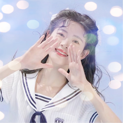 女生头像真人夜景特效图片