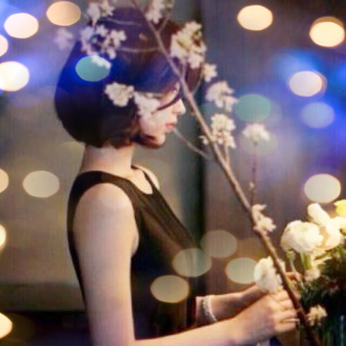 女生头像真人夜景特效图片
