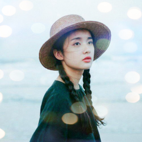 女生头像真人夜景特效图片