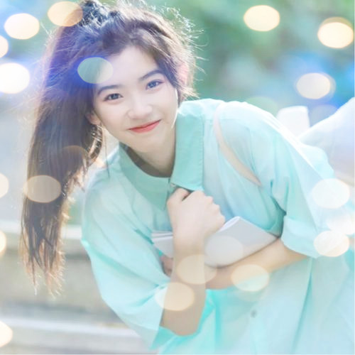 女生头像真人夜景特效图片