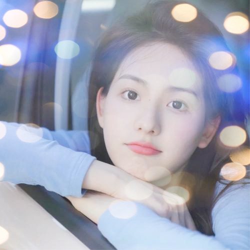女生头像真人夜景特效图片