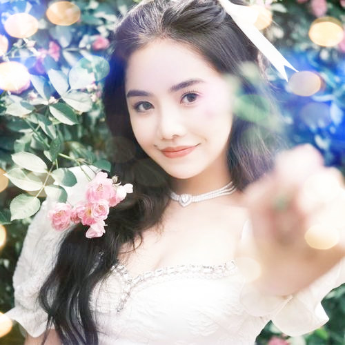 女生头像真人夜景特效图片
