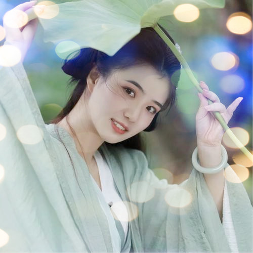 女生头像真人夜景特效图片
