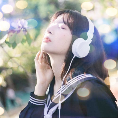 女生头像真人夜景特效图片