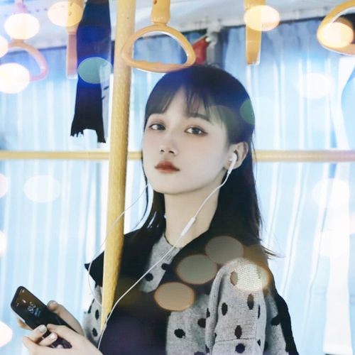 女生头像真人夜景特效图片