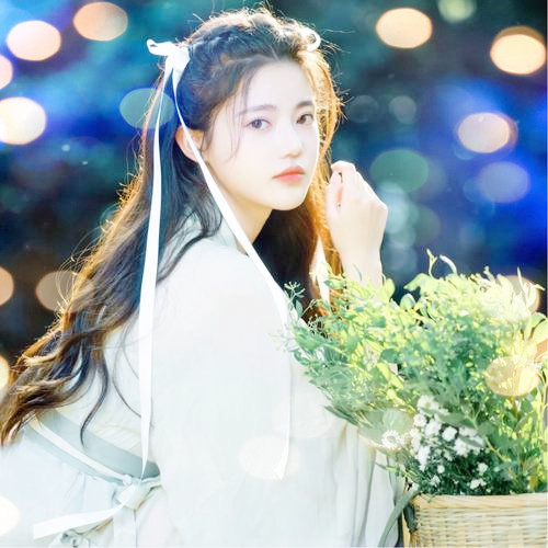 女生头像真人夜景特效图片