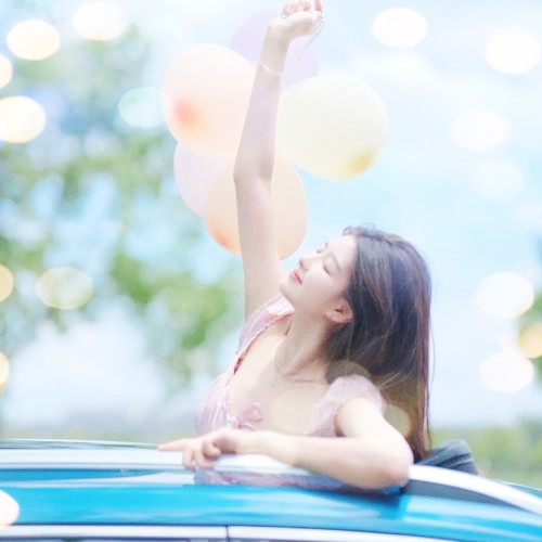 女生头像真人夜景特效图片