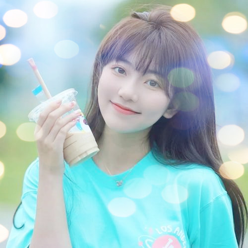 女生头像真人夜景特效图片