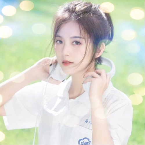 女生头像真人夜景特效图片