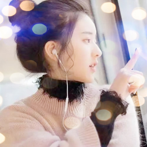 女生头像真人夜景特效图片