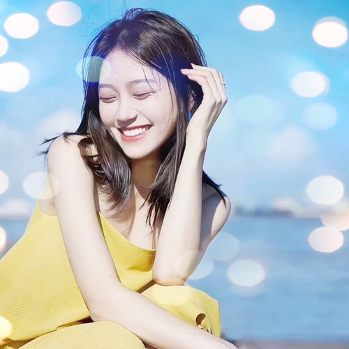 女生头像真人夜景特效图片