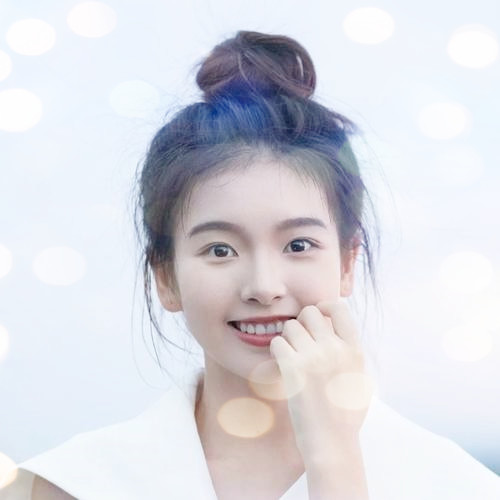 女生头像真人夜景特效图片