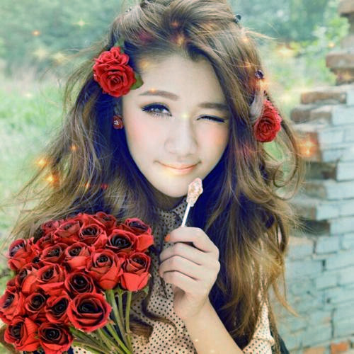 唯美星光女生头像图片