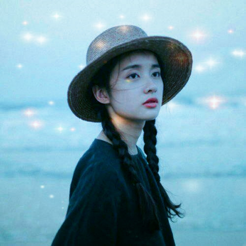 唯美星光女生头像图片