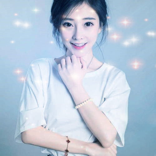 唯美星光女生头像图片