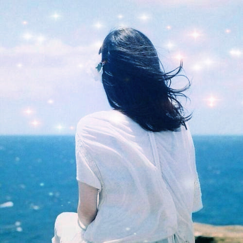 唯美星光女生头像图片