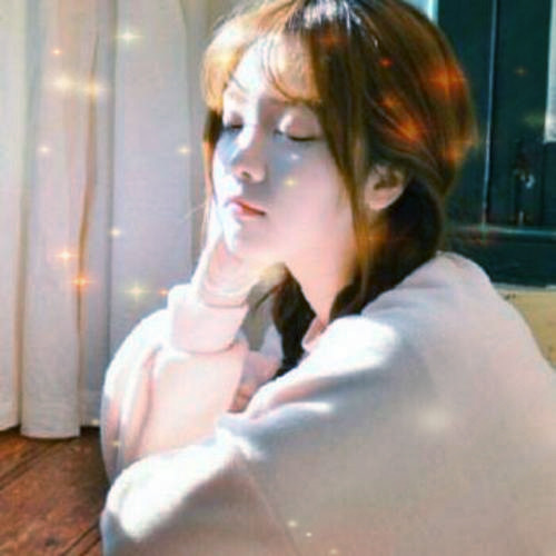 唯美星光女生头像图片